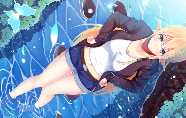 Picture girl, elf, anime, art, Promote Support Luna Marceau, Gate: Jieitai Kanochi nite Kaku Tatakaeri