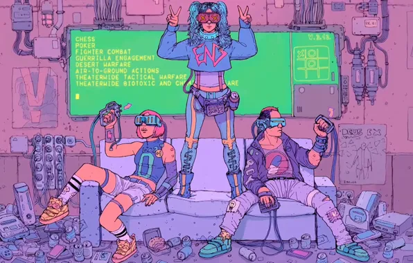 Future, fiction, Cyberpunk