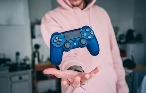 The game, people, hand, ring, joystick, game