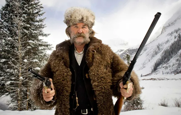 Picture Kurt Russell, Kurt Russell, Quentin Tarantino, Quentin Tarantino, The Hateful Eight, Disgusting Eight