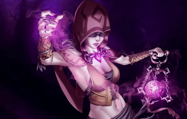 Girl, magic, witch, Paladins