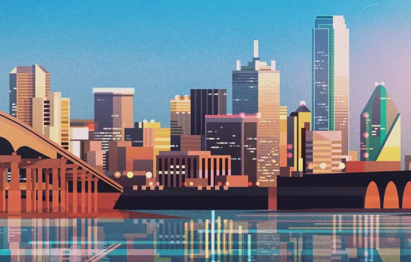 The city, House, Style, Skyscrapers, Building, The building, City, Architecture