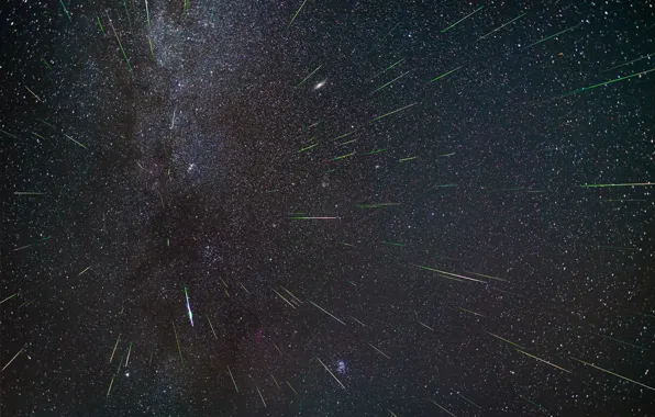 Space, stars, drop, the Perseids