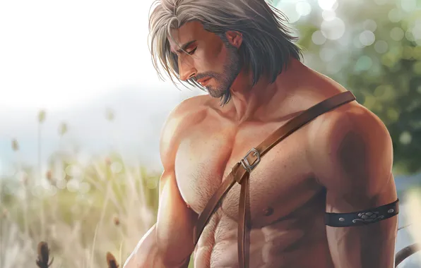 Picture hair, body, art, male, torso, muscle