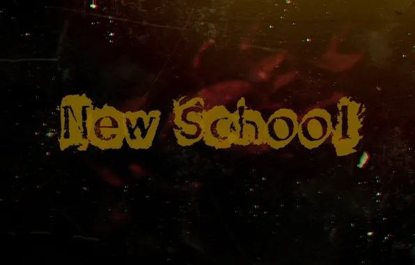 School, text, school, old school, old school, new school, new school