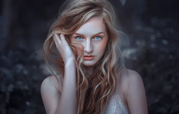 Picture face, background, model, hair, Emma