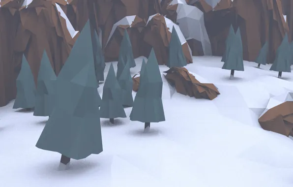 Minimalism, white, nice, polygons, polygonal, low poly, didgital, low poly