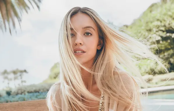 Picture look, girl, photo, hair, mouth, actress, Marie Claire, Sydney Sweeney