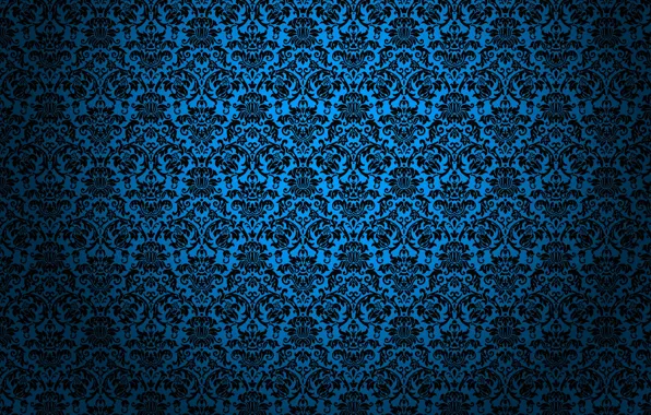 blue vintage wallpaper