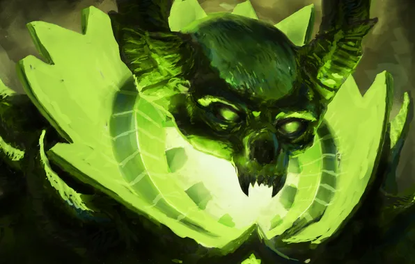 Magic, skull, art, dota 2, Pugna, BEN-BEN-BEN