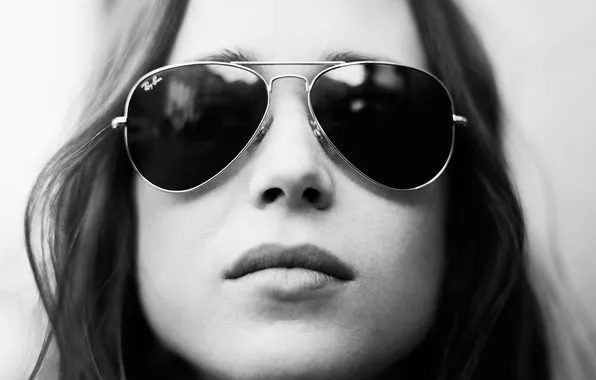 Picture girl, face, beauty, actress, glasses, ellen page