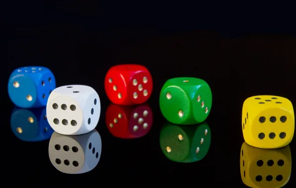 Macro, Red, Green, Cubes, Background