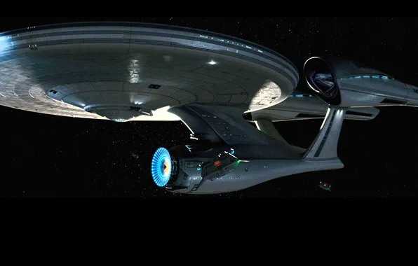 Space, stars, flight, station, the series, Star Trek, spaceship