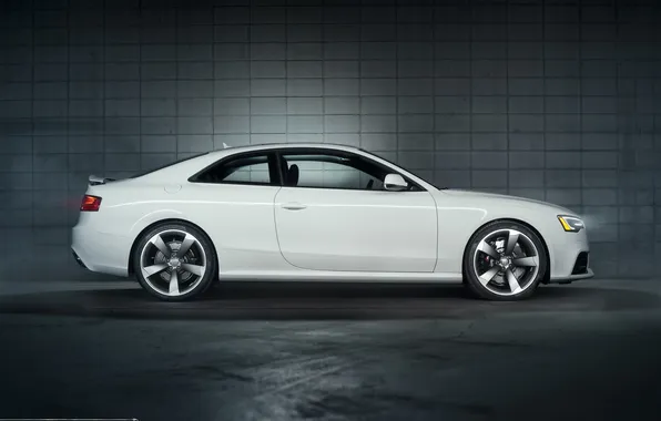 Picture Audi, Audi, profile, white, white, Coupe