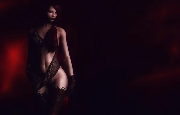 Girl, the game, body, Skyrim, The Elder Scrolls, Skyrim