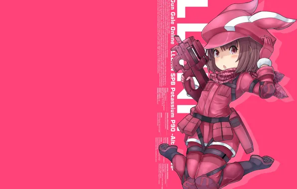 Weapons, background, girl, Sword Art Online, Sword Art Online