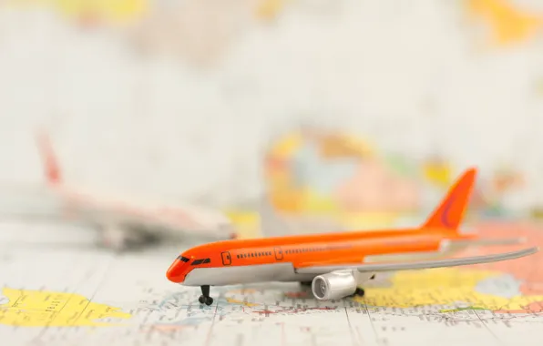 Picture model, map, the plane