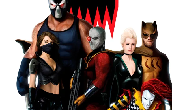 Bane, Deadshot, Comics, Secret Six, Scandal Sevage, Rag Doll, Catman, Secret six