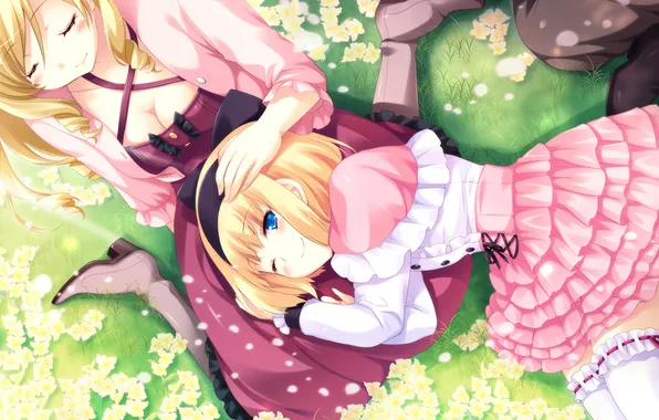 Girls, anime, Iris Windsor, Hyper Highspeed Genius, Sakura Windsor