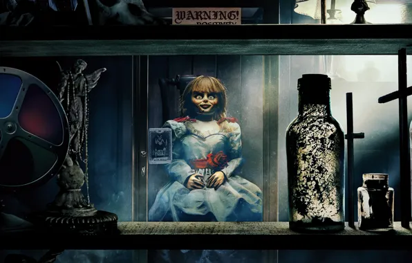 Picture look, glass, room, doll, horror, doll, The Curse Of Annabelle, 3, Annabelle Comes Home