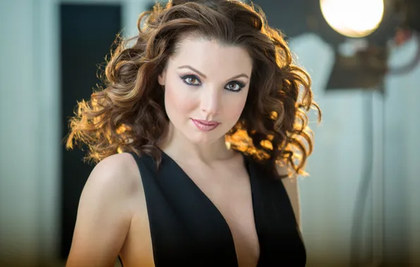 Picture look, girl, portrait, makeup, hairstyle, beautiful, curls, Sarah Joy Miller