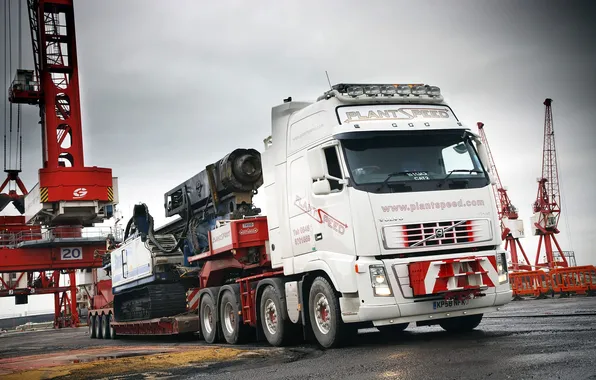 Volvo, Truck, Crane, UK, FH16, Nooteboom