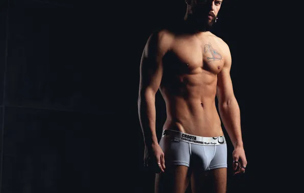 Model, body, beard, Men