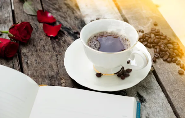 Petals, book, Tea