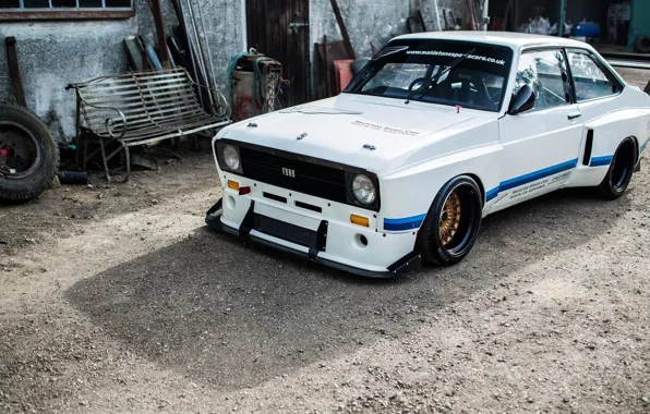 Ford, Front, White, Race car, Escort, Escort Mk1