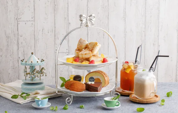 Cookies, cocktail, sweets, drink, cake, cakes