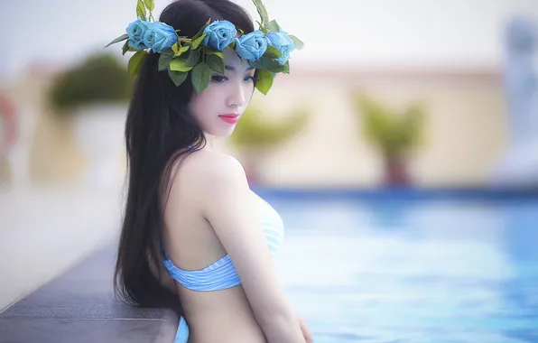 Asian, wreath, diska
