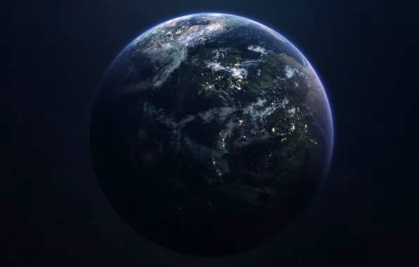 Cosmos, planet, sci fi