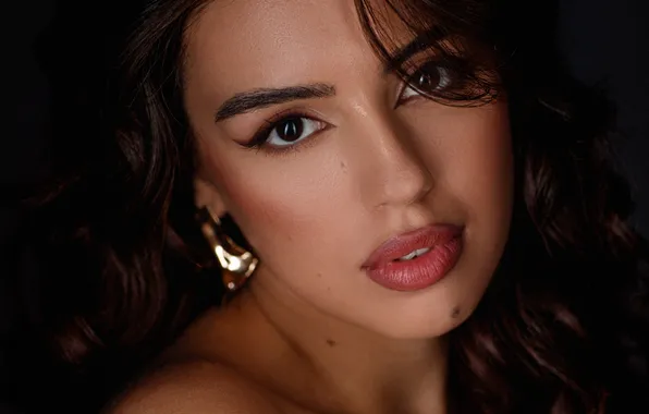 Look, portrait, brunette, Sergey Sorokin