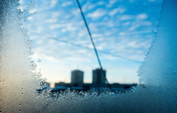 Picture pattern, window, frost