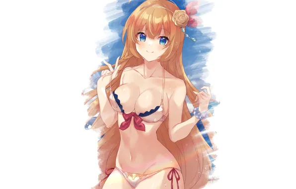 Picture girl, hot, sexy, anime, pretty, babe, bikini, Princess Connect