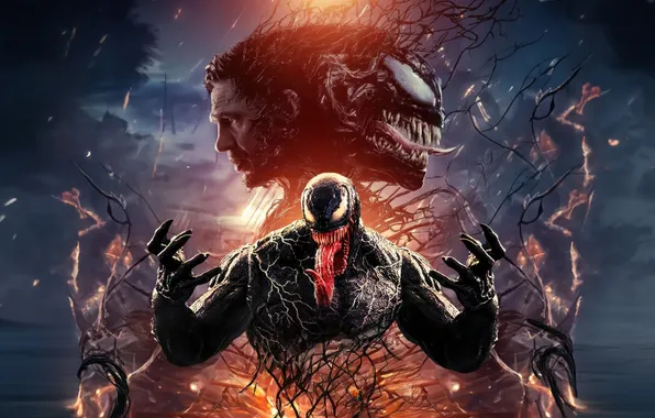 Fiction, poster, comic, MARVEL, Tom Hardy, Tom Hardy, Venom, Eddie Brock