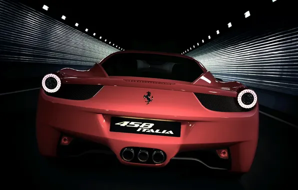 Ass, Ferrari, sports car, 458Italia