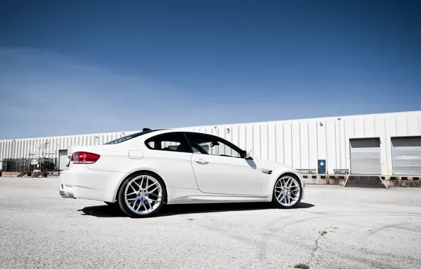 The sky, BMW, BMW, composition, white, white, E92, the rear part