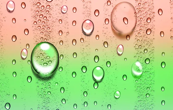 Picture drops, bubbles, color