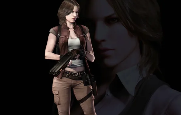 Picture gun, game, resident evil, biohazard, weapon, woman, resident evil 6, bsaa