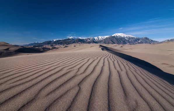Picture desert, mountain, sand, dune