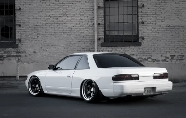 Wallpaper white, Silvia, Nissan, stance, S13 images for desktop ...