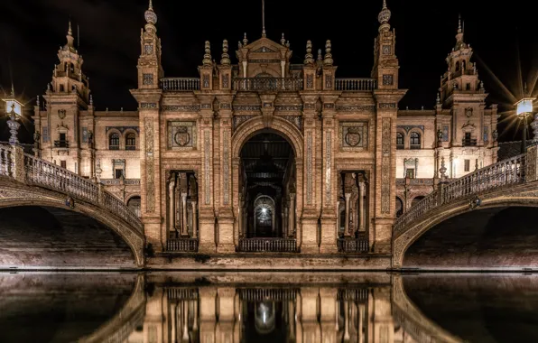 Santa Cruz, Andalusia, Seville, Plaza of Spain