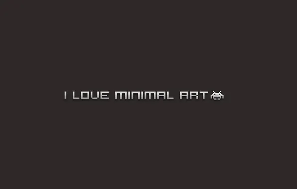 Minimal, love, art, I love, minimalism