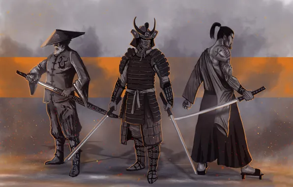 People, samurai, male