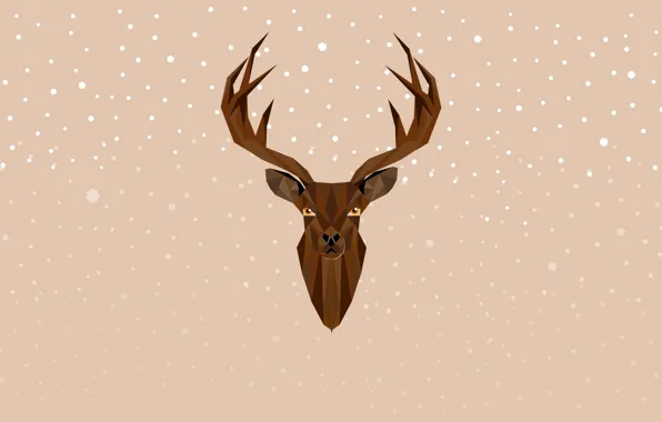 Picture deer, New Year, Christmas, Christmas, New Year, Xmas, deer, Merry