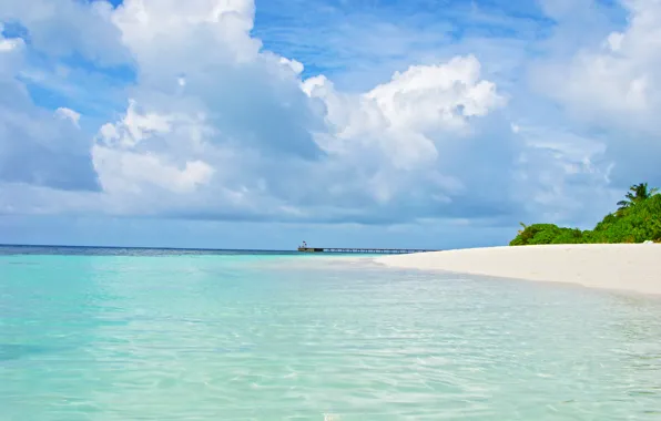 Tropics, island, beauty, The Maldives