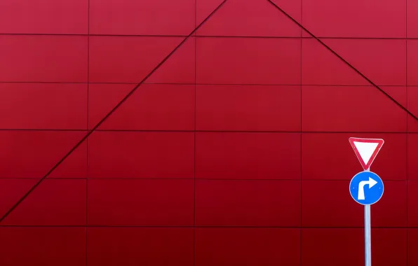 Background, wall, sign