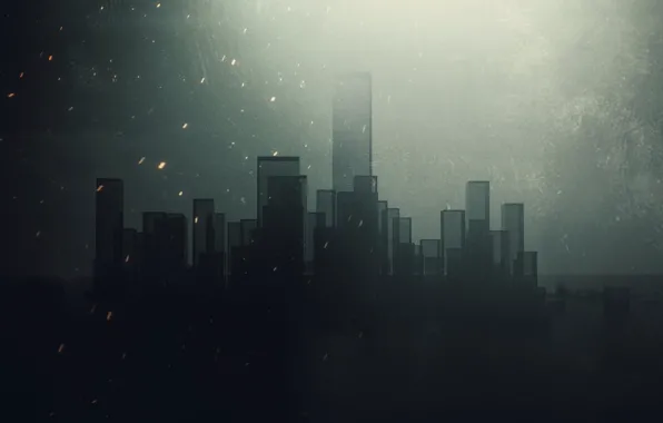 Minimalism, The city, Background, City, Architecture, Art, Background, Concept Art