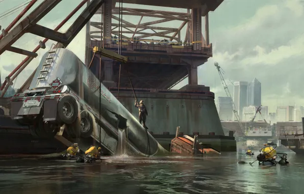 The rise, tank, Uncharted 4, Salvage Dive, gas truck accident